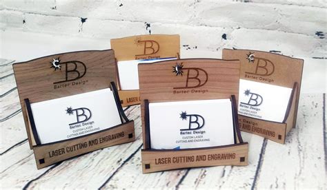 laser engraved business card holder